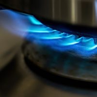 Hot Energy Flame Blue Gas Stove Cooking Heat